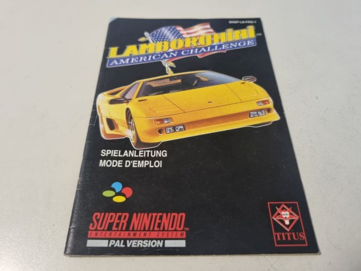 (Bild für) SNES Lamborghini - American Challenge FRG Anleitung - zum Schließen ins Bild klicken