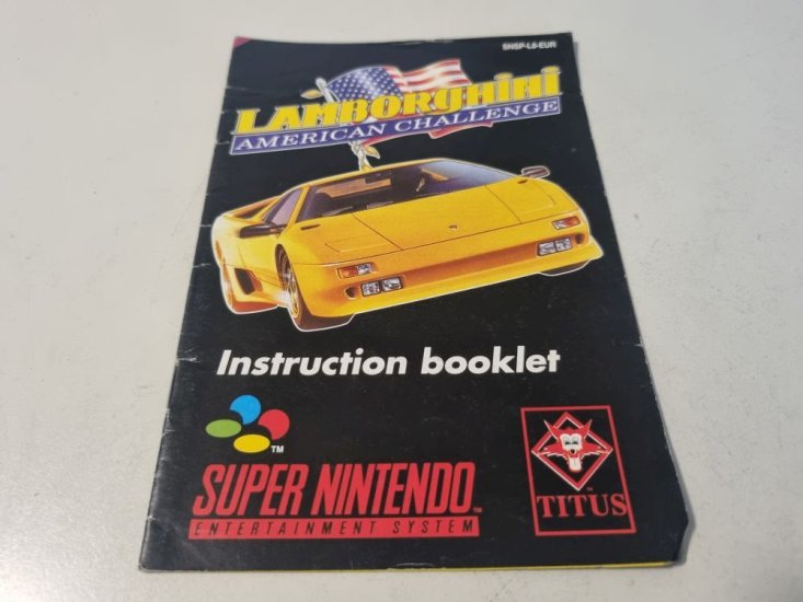 (Bild für) SNES Lamborghini - American Challenge EUR Anleitung - zum Schließen ins Bild klicken