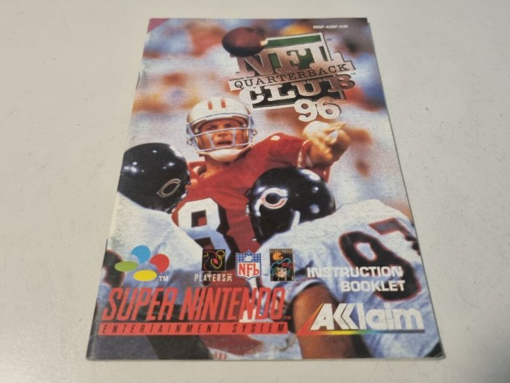 (Bild für) SNES NFL Quarterback Club 96 EUR Anleitung - zum Schließen ins Bild klicken