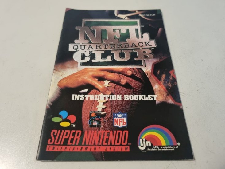 (Bild für) SNES NFL Quarterback Club EUR Anleitung - zum Schließen ins Bild klicken