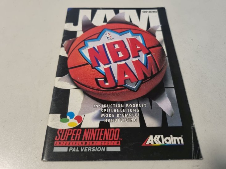 (Bild für) SNES NBA Jam EUR Anleitung - zum Schließen ins Bild klicken