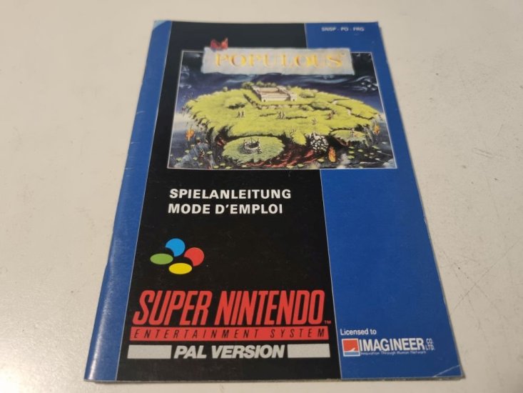 (Bild für) SNES Populous FRG Anleitung - zum Schließen ins Bild klicken