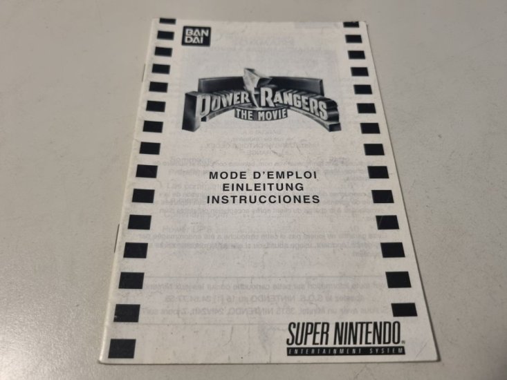 (Bild für) SNES Mighty Morphin Power Rangers - The Movie Anleitung - zum Schließen ins Bild klicken