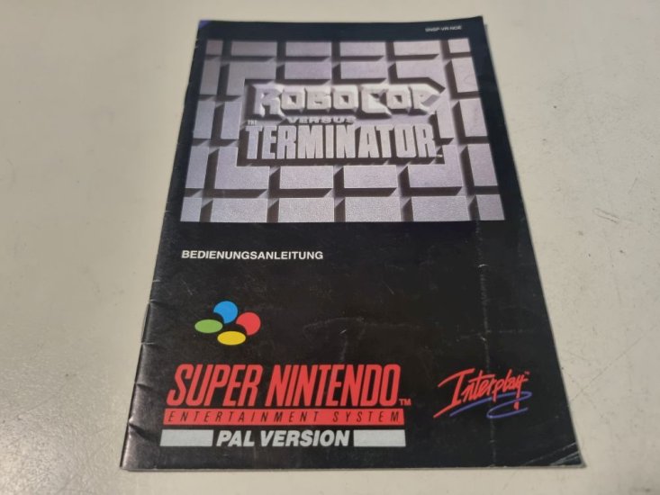 (Bild für) SNES Robocop versus The Terminator EUR Anleitung - zum Schließen ins Bild klicken