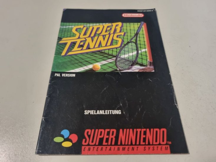 (Bild für) SNES Super Tennis NOE Anleitung - zum Schließen ins Bild klicken