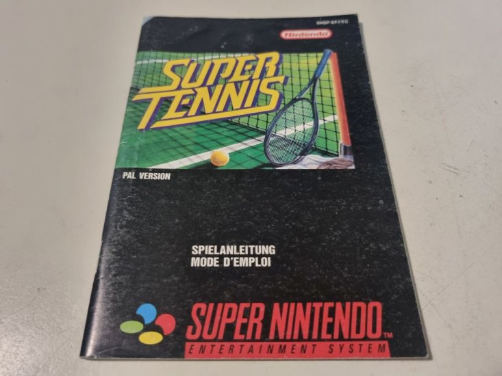 (Bild für) SNES Super Tennis FRG Anleitung - zum Schließen ins Bild klicken