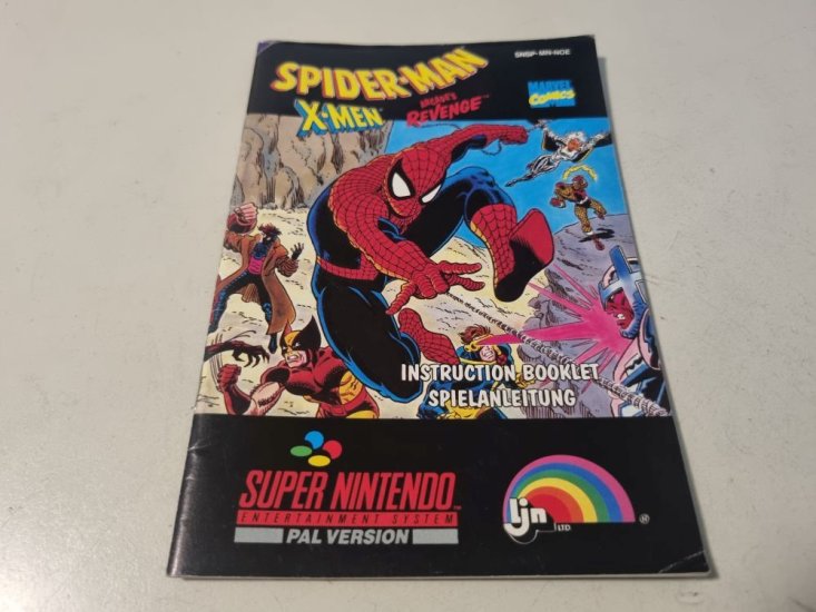 (Bild für) SNES Spider-Man X-Men - Arcade's Revenge NOE Anleitung - zum Schließen ins Bild klicken