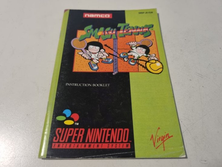 (Bild für) SNES Smash Tennis EUR Anleitung - zum Schließen ins Bild klicken