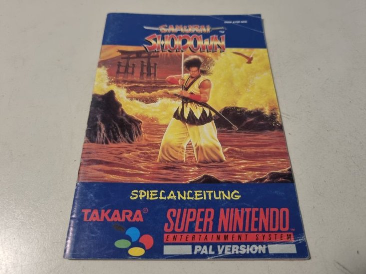 (Bild für) SNES Samurai Shodown NOE Anleitung - zum Schließen ins Bild klicken
