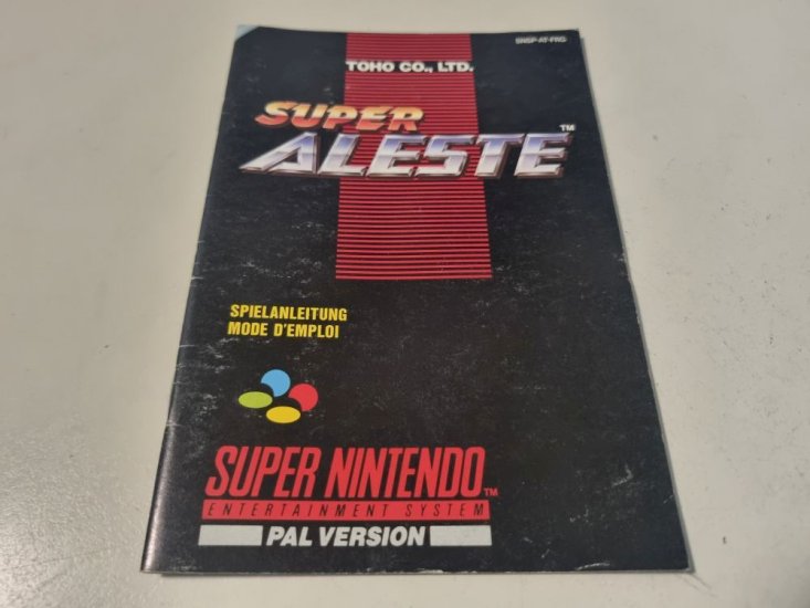 (Bild für) SNES Super Aleste FRG Anleitung - zum Schließen ins Bild klicken