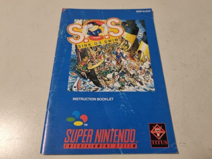 (Bild für) SNES S.O.S. - Sink or Swim EUR Anleitung - zum Schließen ins Bild klicken