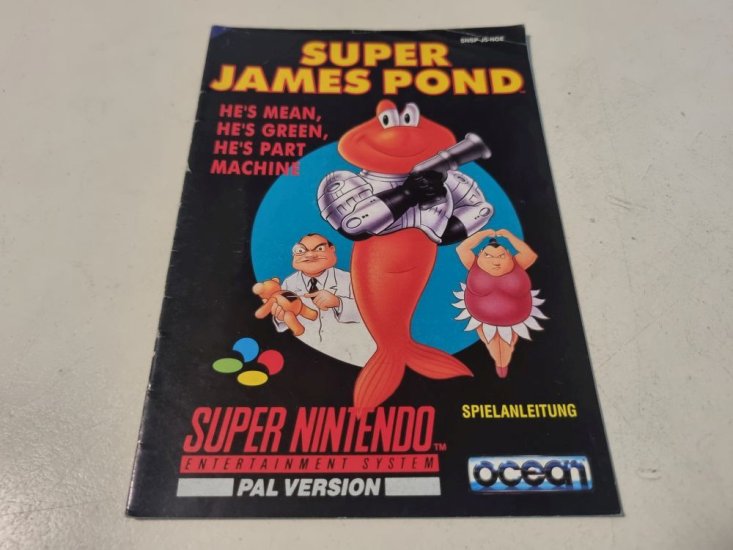 (Bild für) SNES Super James Pond NOE Anleitung - zum Schließen ins Bild klicken