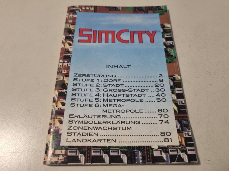 (Bild für) SNES Sim City NOE/SFRG Anleitung - zum Schließen ins Bild klicken