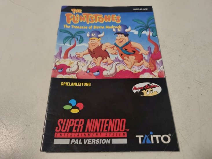 (Bild für) SNES The Flintstones - The Treasure of Sierra Madrock NOE Anleitung - zum Schließen ins Bild klicken