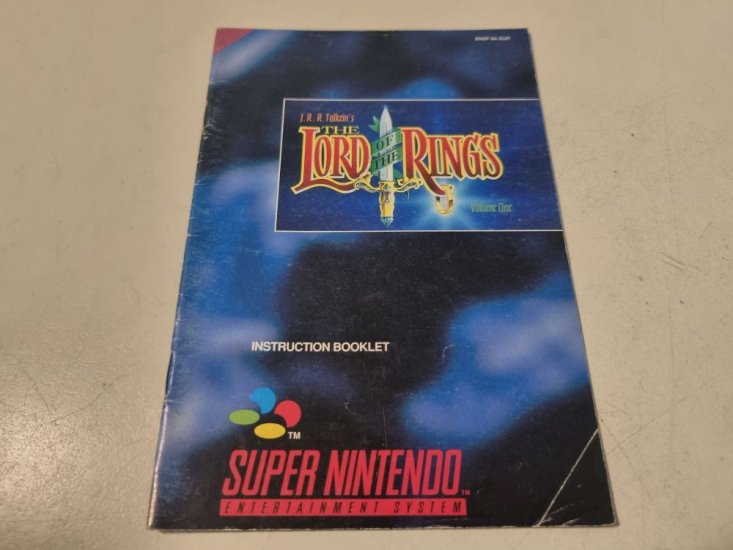 (Bild für) SNES The Lord of the Rings - Volume 1 EUR Anleitung - zum Schließen ins Bild klicken