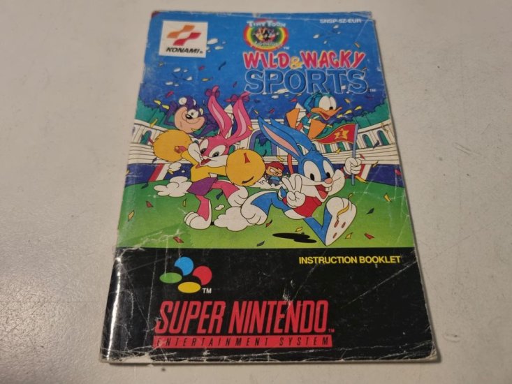 (Bild für) SNES Tiny Toon Adventures - Wild & Wacky Sports EUR Anleitung - zum Schließen ins Bild klicken