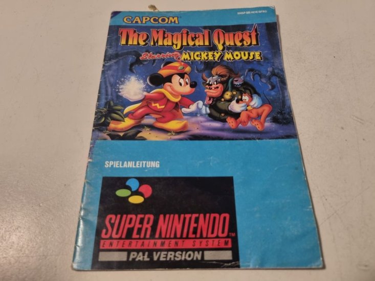 (Bild für) SNES The Magical Quest starring Mickey Mouse NOE/SFRG Anleitung - zum Schließen ins Bild klicken