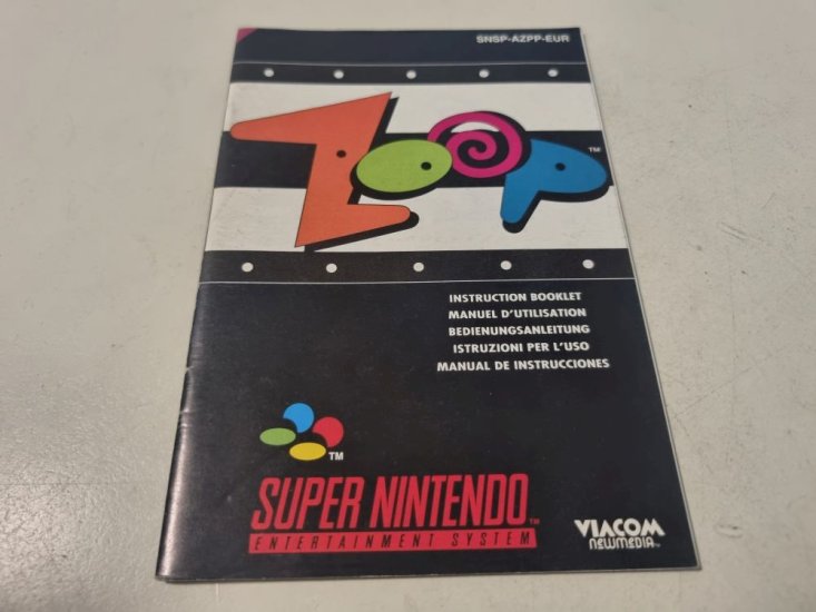 (Bild für) SNES Zoop EUR Anleitung - zum Schließen ins Bild klicken