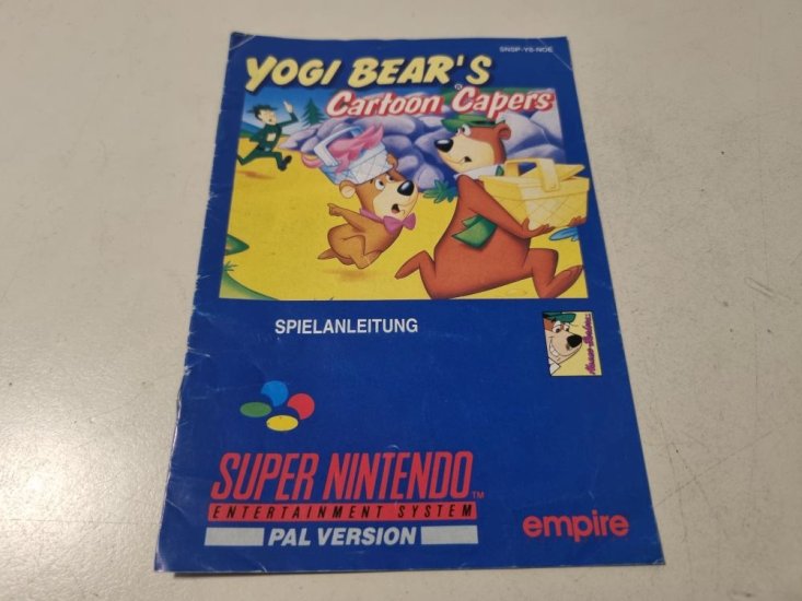 (Bild für) SNES Yogi Bear's Cartoon Capers NOE Anleitung - zum Schließen ins Bild klicken