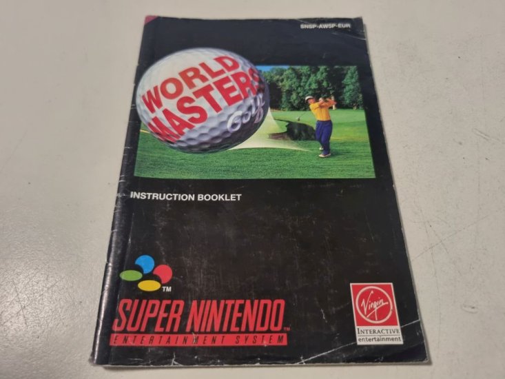 (Bild für) SNES World Masters Golf EUR Anleitung - zum Schließen ins Bild klicken