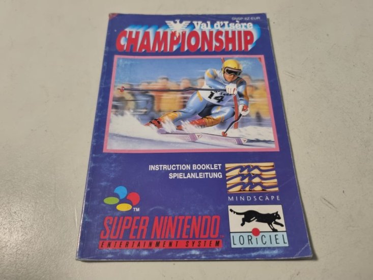 (Bild für) SNES Val D'Isere Championship EUR Anleitung - zum Schließen ins Bild klicken