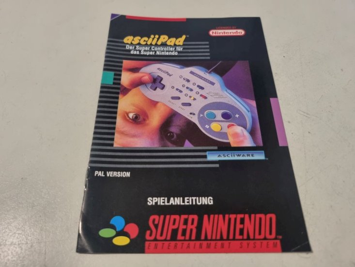 (Bild für) SNES Asciipad Anleitung - zum Schließen ins Bild klicken