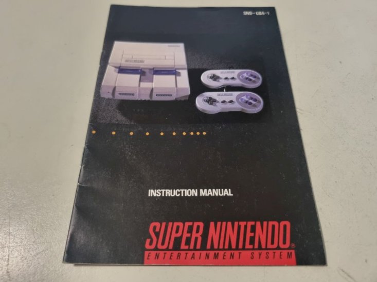 (Bild für) SNES Konsole USA Anleitung - zum Schließen ins Bild klicken