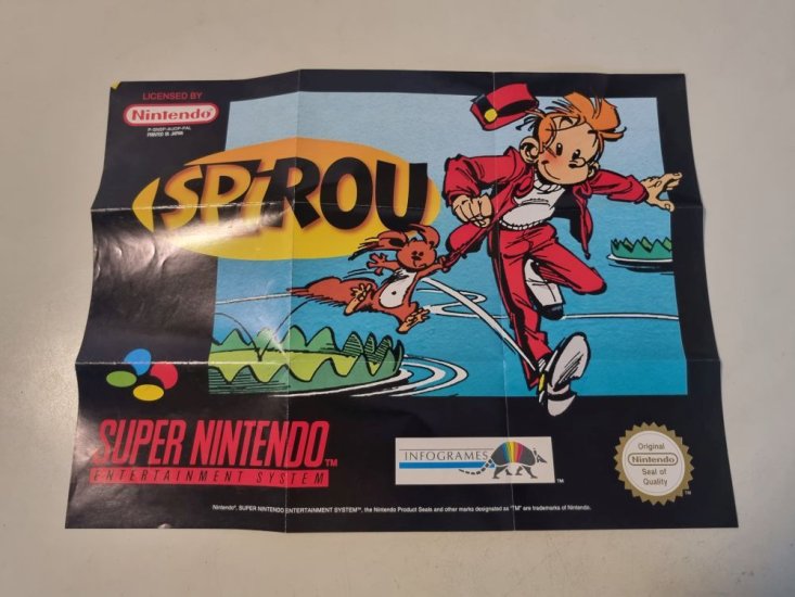 (Bild für) SNES Spirou Pal Poster - zum Schließen ins Bild klicken