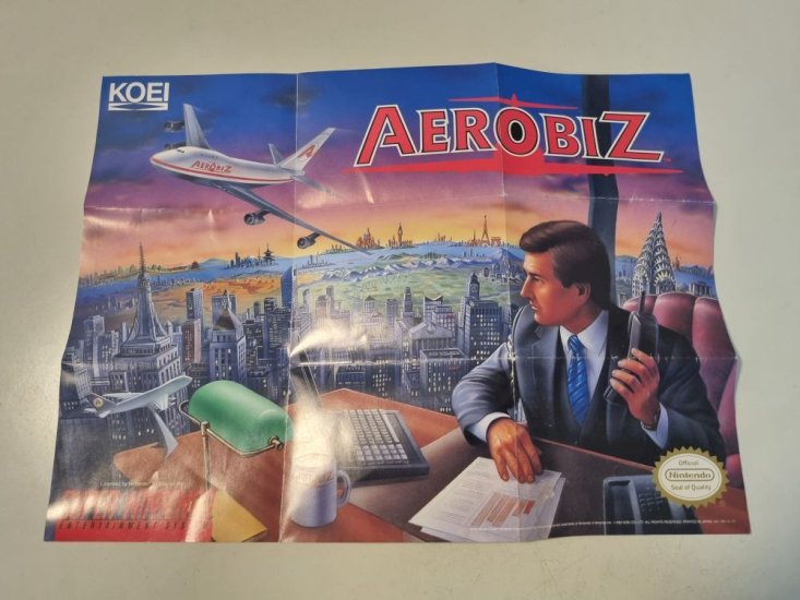 (Bild für) SNES Aerobiz USA Poster - zum Schließen ins Bild klicken