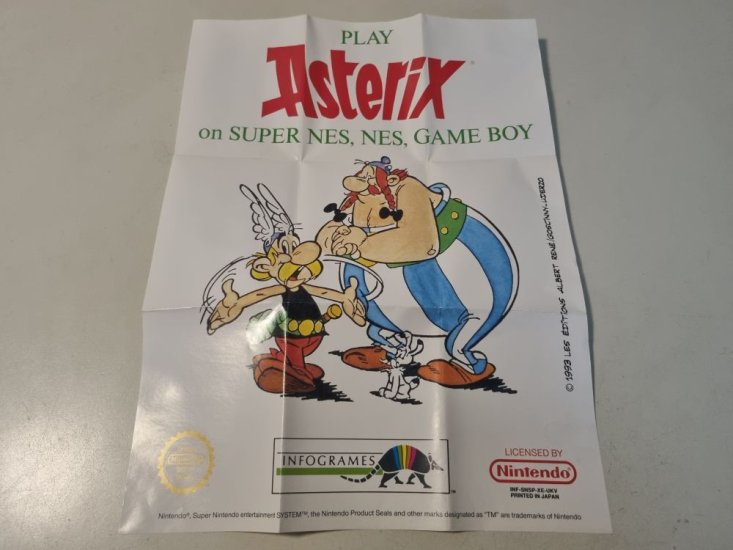 (Bild für) SNES Asterix UKV Poster - zum Schließen ins Bild klicken