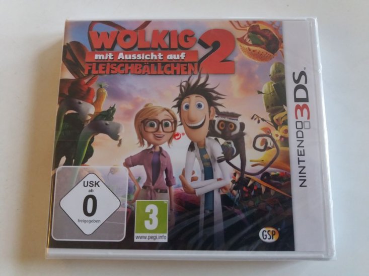 (Bild für) 3DS Wolkig mit Aussicht auf Fleischbällchen 2 GER - zum Schließen ins Bild klicken