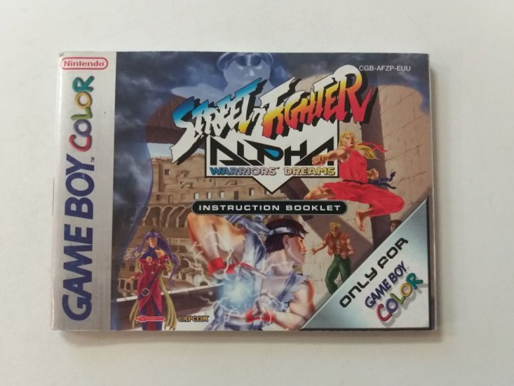 (Bild für) GBC Street Fighter Alpha Warriors' Dreams EUU Anleitung - zum Schließen ins Bild klicken