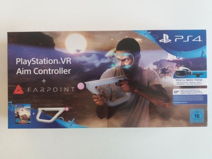 (Bild für) PS4 Playstation VR Aim Controller + Farpoint - zum Schließen ins Bild klicken