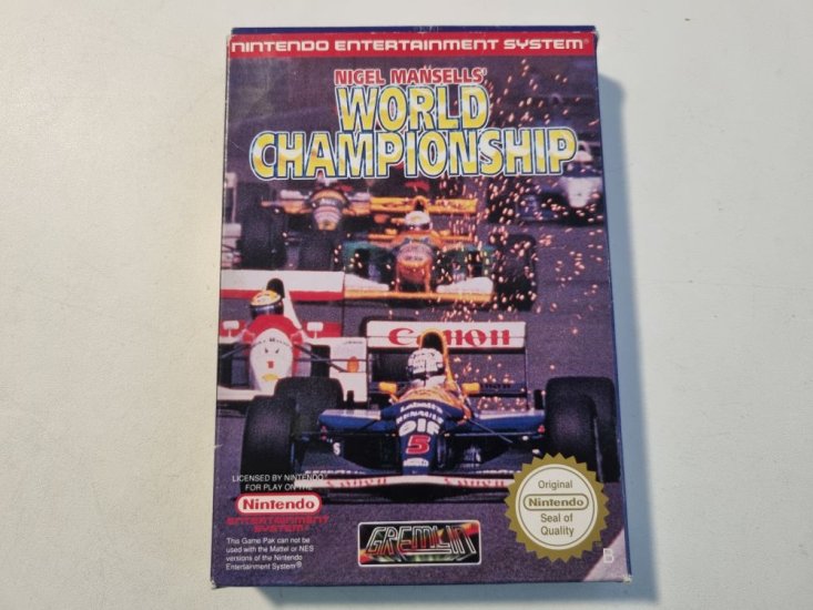 (Bild für) NES Nigel Mansell's World Championship NOE - zum Schließen ins Bild klicken