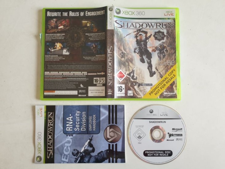 (Bild für) Xbox 360 Shadowrun Promotional Copy - zum Schließen ins Bild klicken