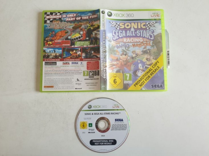 (Bild für) Xbox 360 Sonic & Sega All-Star Racing Promotional Copy - zum Schließen ins Bild klicken