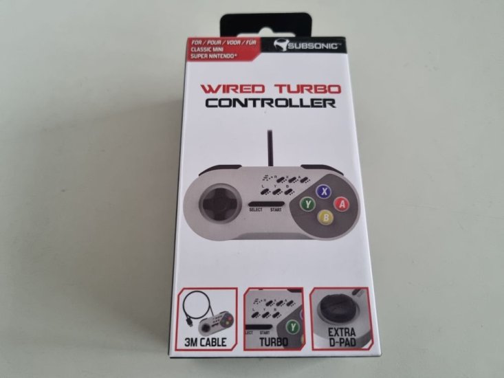 (Bild für) SNES Classic Mini Wired Turbo Controller - zum Schließen ins Bild klicken