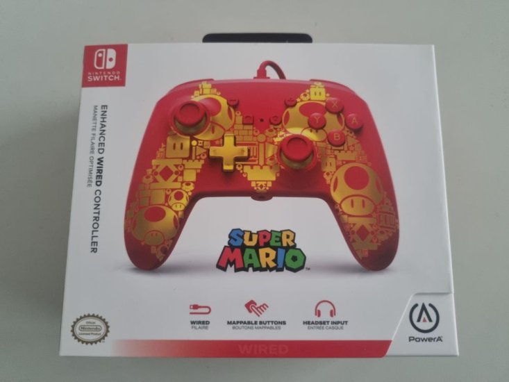 (Bild für) Switch Enhanced Wired Controller - Super Mario - zum Schließen ins Bild klicken