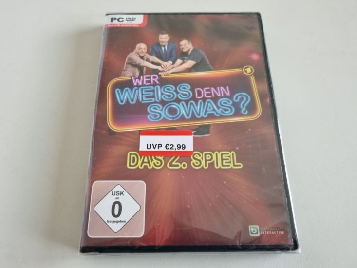 (Bild für) PC Wer weiss denn sowas? - Das 2. Spiel - zum Schließen ins Bild klicken