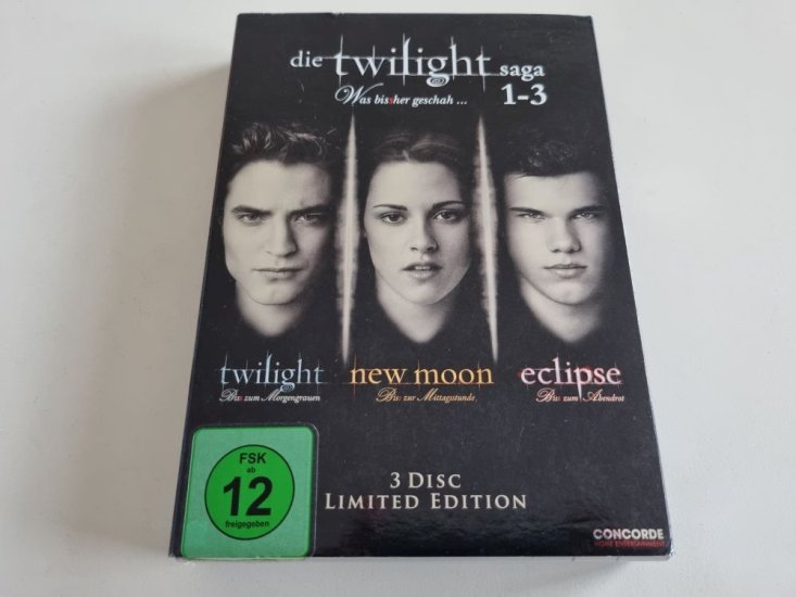 (Bild für) DVD Twilight Saga 1-3 - Was bisher geschah... - zum Schließen ins Bild klicken