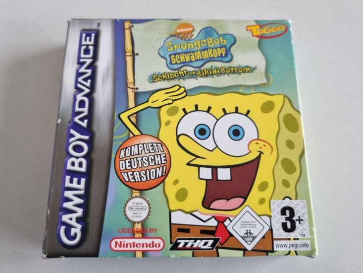 (Bild für) GBA Spongebob Schwammkopf - Schlacht um Bikini Bottom NOE - zum Schließen ins Bild klicken