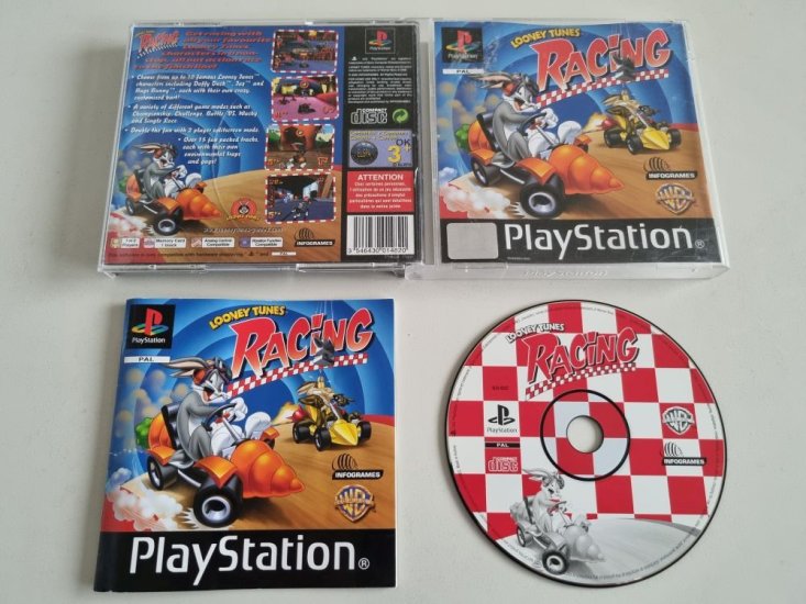 (Bild für) PS1 Looney Tunes Racing - zum Schließen ins Bild klicken