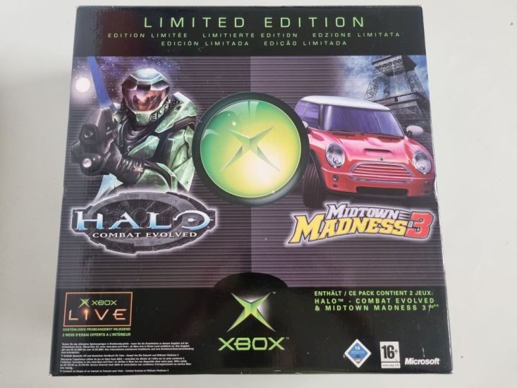 (Bild für) Xbox Classic Konsole - Halo & Midtown Madness Limited Edition - Xecuter2 Mod - zum Schließen ins Bild klicken