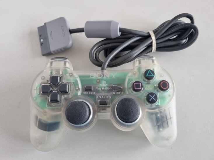 (Bild für) PS1 Analog Controller SCPH-1200 - Transparent - zum Schließen ins Bild klicken