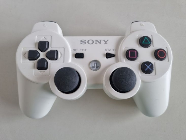 (Bild für) PS3 Wireless Controller Dualshock 3 - Weiß - zum Schließen ins Bild klicken
