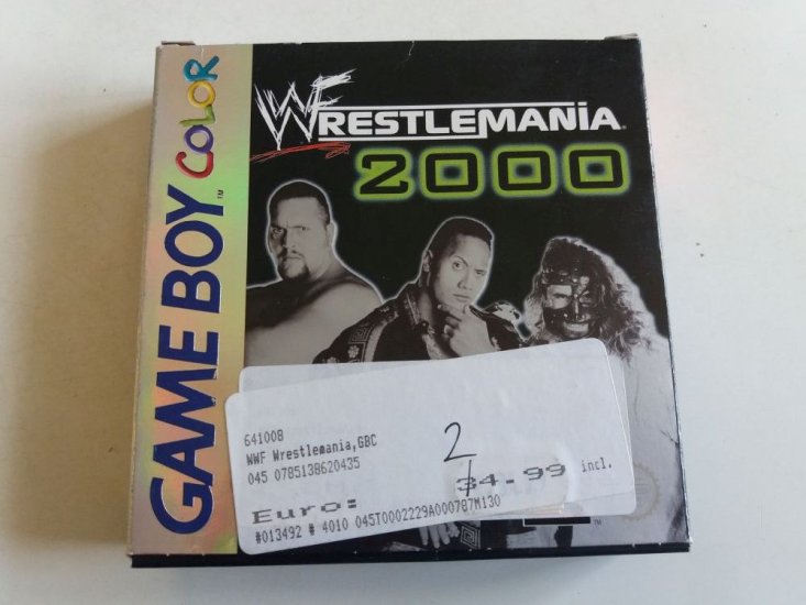 (Bild für) GBC WWF Wrestlemania 2000 EUR - zum Schließen ins Bild klicken