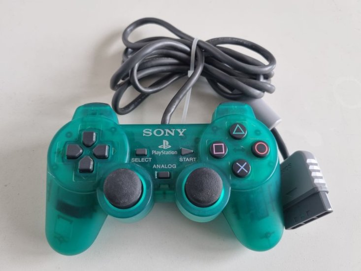 (Bild für) PS1 Dualshock Controller - Clear Green - zum Schließen ins Bild klicken