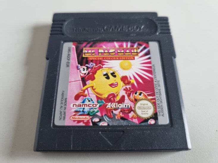 (Bild für) GBC MS. Pac-Man - Special Colour Edition EUR - zum Schließen ins Bild klicken