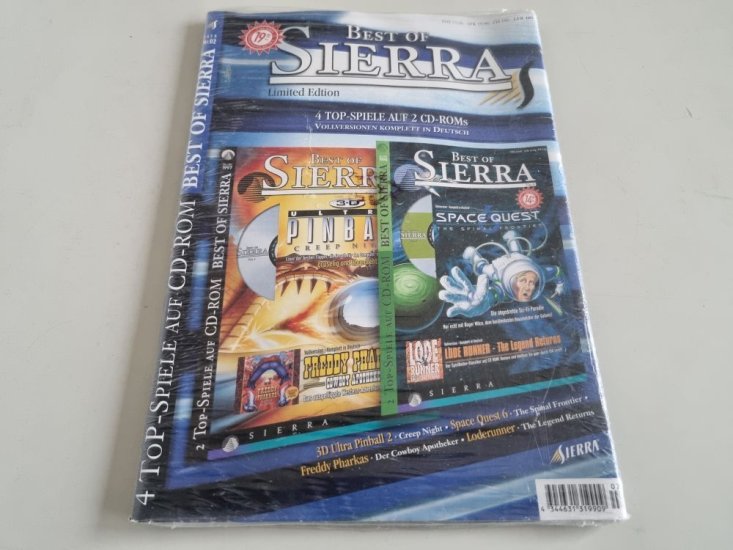 (Bild für) Best of Sierra Limited Edition - 3D Ultra Pinball, Space Quest 6, Freddy Pharkas, Loderunner - zum Schließen ins Bild klicken