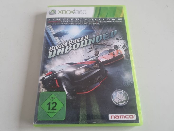 (Bild für) Xbox 360 Ridge Racer - Unbounded - zum Schließen ins Bild klicken